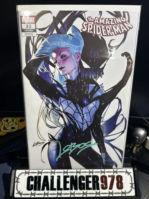 Amazing Spider-Man #32 LOBOS SIGNED w/ COA - BLACK CAT