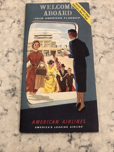 VINTAGE AIRLINES PLAYING CARDS, PAMPHLETS, GAMES, FAN, WINGS PIN & BOOK LOT - Picture 12 of 17