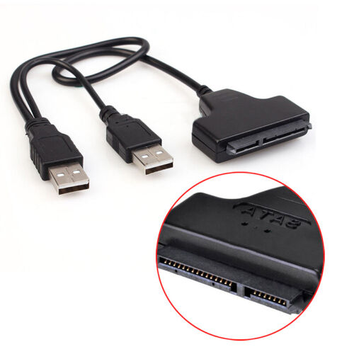 USB 2.0 to 2.5inch HDD 7+15pin SATA Hard Drive Cable Adapter For SATA SSD & HDD - Picture 12 of 16