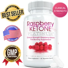 Raspberry Ketone Platinum Clinical Strength Fat Burning Supplement for Keto Diet