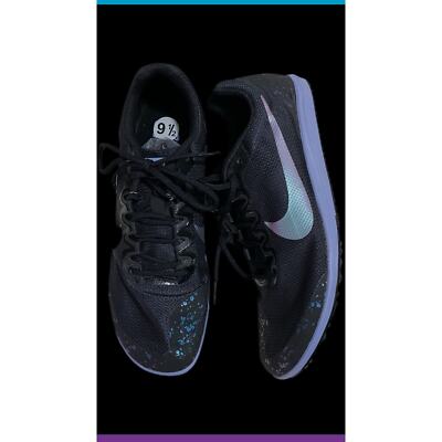 Men s 9.5 Nike Zoom Rival D Distance Track Spikes Black Indigo Galaxy 907566-003