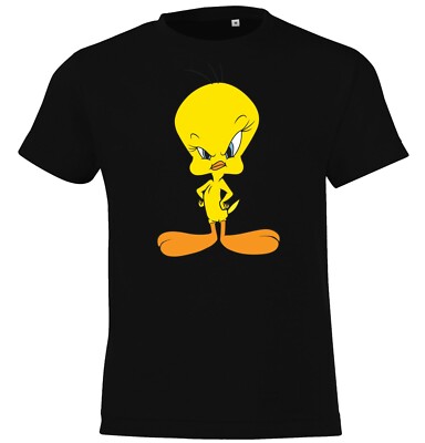 Youth Designz Kinder T-Shirt Tweety Sauer Logo Print Looney Bugs Bunny Tunes Fun