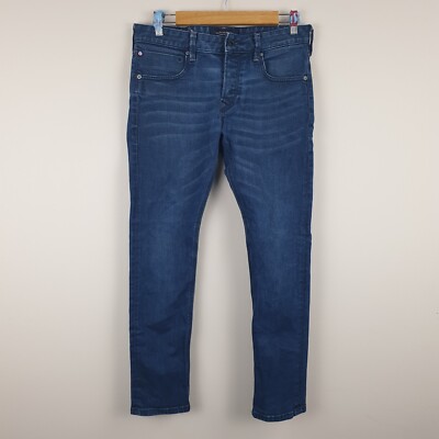 Scotch & Soda Ralston Jeans Herren W30 L30 Blau Slim Tapered Leg Baumwolle