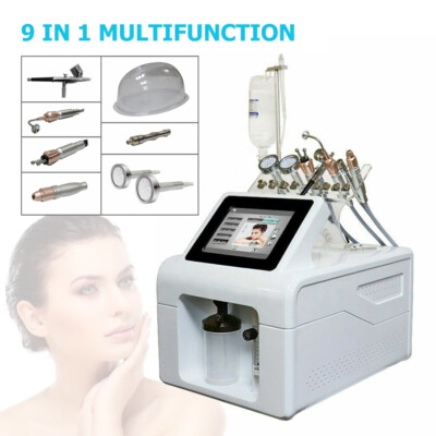 9 in 1 Hydra Machine Skin Moisturizing Oxygen Spray Injection Hydro Dermabrasion
