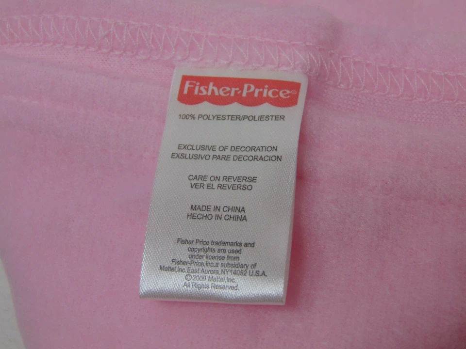 2009 FISHER PRICE BABY GIRL PINK BLANKET CHIRP CHICKS BIRD 42" X 32" SECURITY - Image 3 of 4