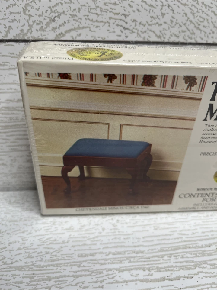 Muñeca Chippendale Bench Sellada Vintage 1977 The House of Miniatures Nº 40031 Foto 3 de 4