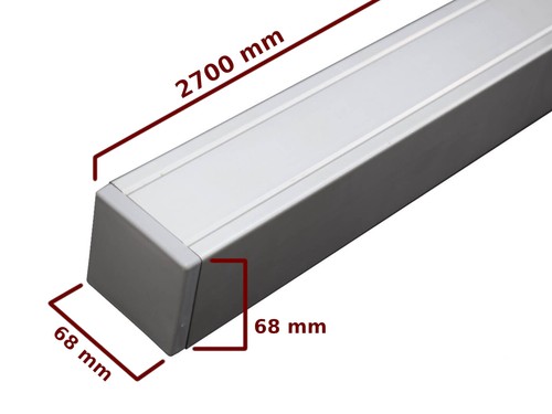 WPC Zaun Zaunpfosten Aluminium Pfosten Zaunpfahl Holzkern 270 x 6,8 x 6,8 cm - Bild 4 von 12