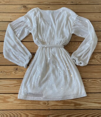 sparkly white dress short GLITTER PRINTED A-LINE RUFFLE CDKV1090 Dusty Blue, Gold & فساتين مناسبات [Material] Size:2 Drawer
