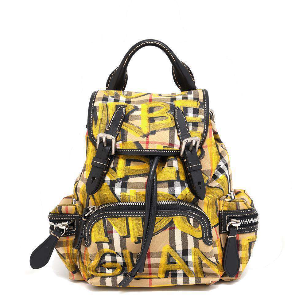 Burberry Backpack Vintage Check Haymarket Graffiti Mini 4075833 BURBERRY Bag B