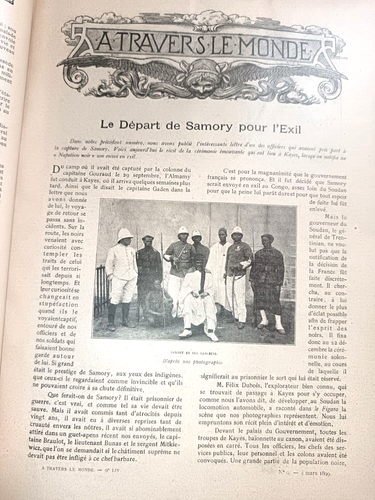 VOYAGES JOURNAL A TRAVERS LE MONDE ANNEES 1899/1900 RELIURE IN4 ILLUSTRE TONKIN - Picture 5 of 5
