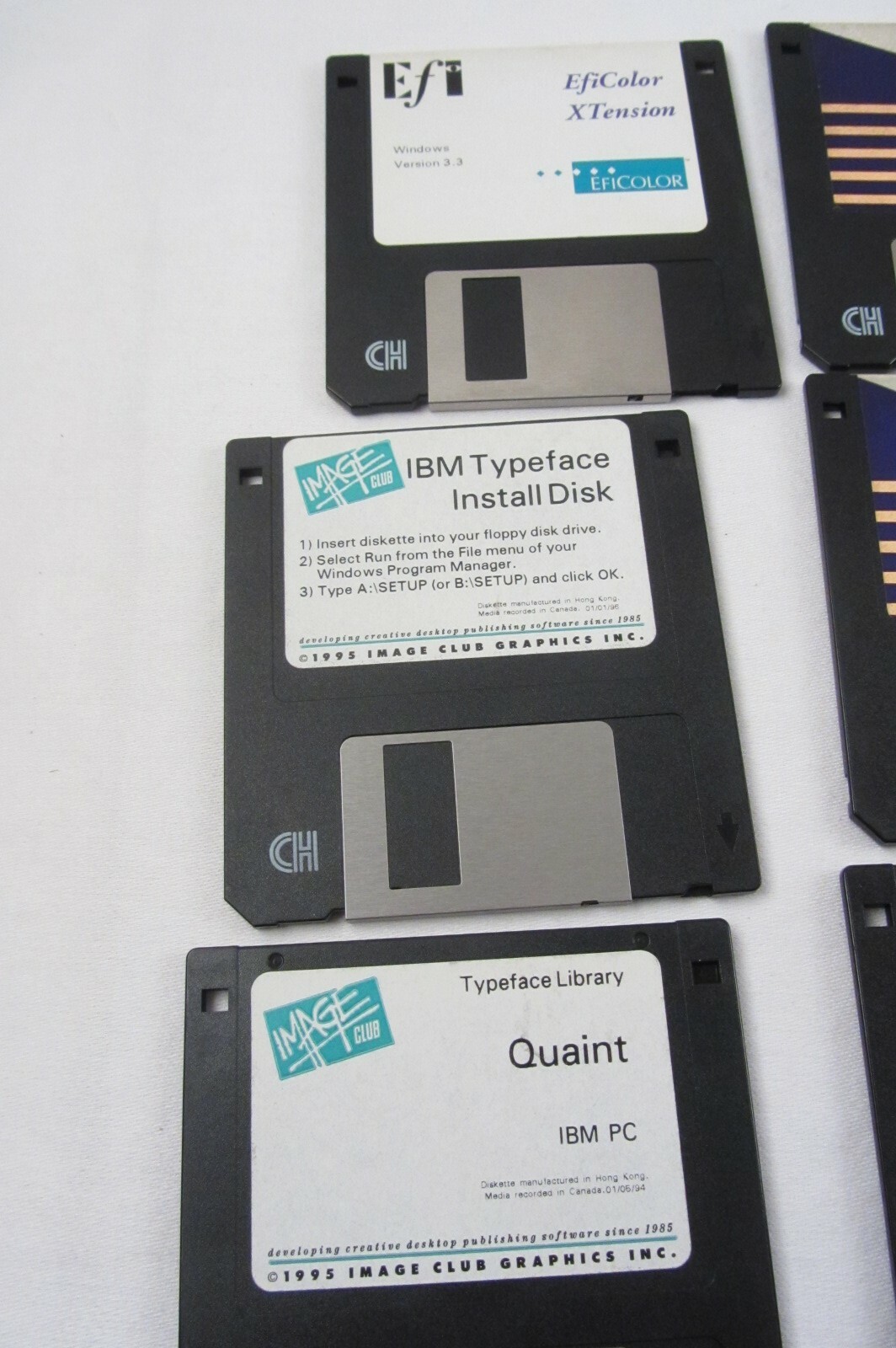 Disks Quark XPress 3.3, 3.31r5, 3.32r3, EFI Color XTension, Image IBM
