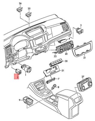 NEW VW SEAT SHARAN SYNCRO 4MOTION HEADLIGHT REGULATOR 7N0941333REH ORIGINAL