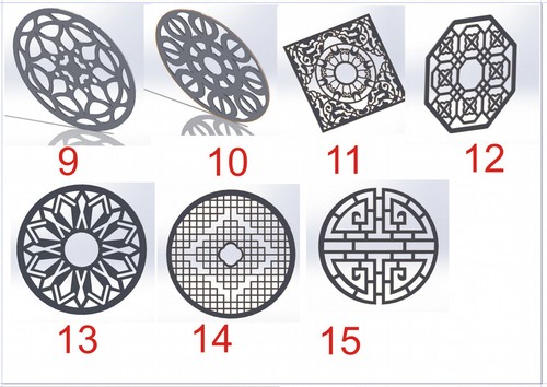 15 DXF Datei CNC G-Code Laserschneiden Mandala Vektor DXF Plasma Router Nr.0670 - Bild 4 von 21