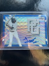 2021 Jayden Hylton Leaf Perfect Game Blue Wave Rookie Auto 1/1