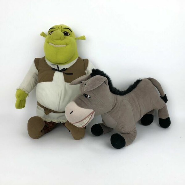 2004 Hasbro Dreamworks Shrek 2 Jumbo Plush Donkey 05808 Large Stuffed