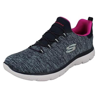 Rs様 Ladies Skechers Slip On Trainers Quick Getaway 12983 | eBay