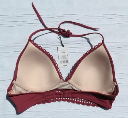 NUEVO $32 SOMBRA Y ORILLA Traje de baño Bikini Soporte de ganchillo acolchado objetivo M 36B - Imagen 4 de 5