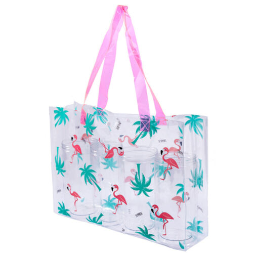 Wasserdichte Flamingo Tragetasche - Sommer Party Handtasche - Bild 1 von 12