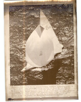 SAILING Yacht ''Constellation'' Sails in America's Cup Race 1967 Press Photo