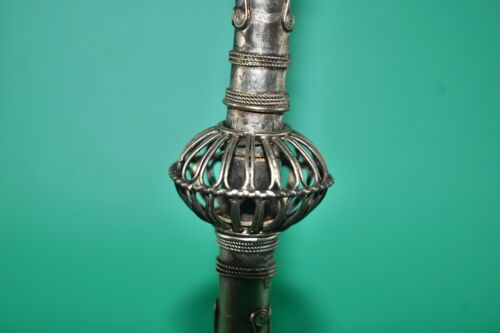 Rare Vintage Tribal Thai Collectable Ornate Elephant Metal Smoking Pipe - Picture 4 of 6