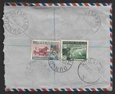 Malaya TRENGGANU 1959 registered cover canc. DUNGUN (no code) sc. Proud D6