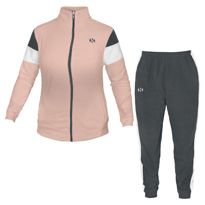 Anzug / Schlafanzug Frau Homewear Superga Übergröße Microfleece Zip Art.823CA