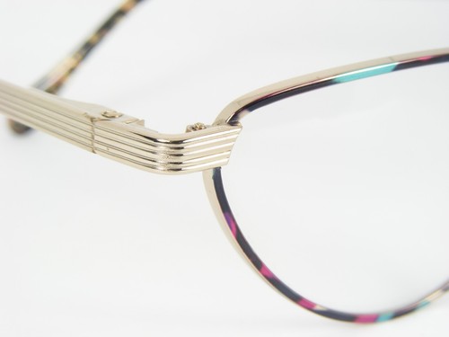 Vintage Michl 292 03 GOLD / MULTICOLOR UNIQUE RARE EYEGLASSES GLASSES 50-22-145 - Picture 6 of 11
