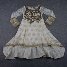 Pakistani Dress Womens Medium Wedding Traditional Indian Salwar Kameez Beaded