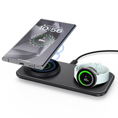 2in1 Wireless Charger Charging Pad For Samsung Galaxy Watch Ultra/7/6/5 S24 S23+ - Picture 25 of 26