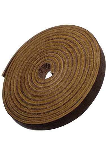 Genuine Topgrain Leather Strap | 72 Inches Long | 3/8 Inch Wide | 1/8 Inch Thick