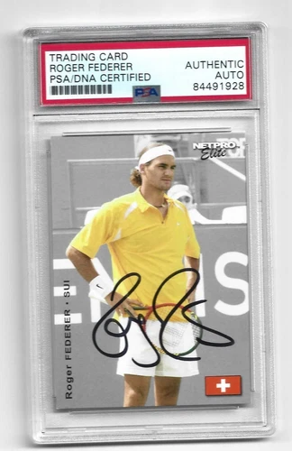 Roger Federer Signed Rookie RC 2003 Netpro Tennis AUTO PSA/DNA Event Edition RF-