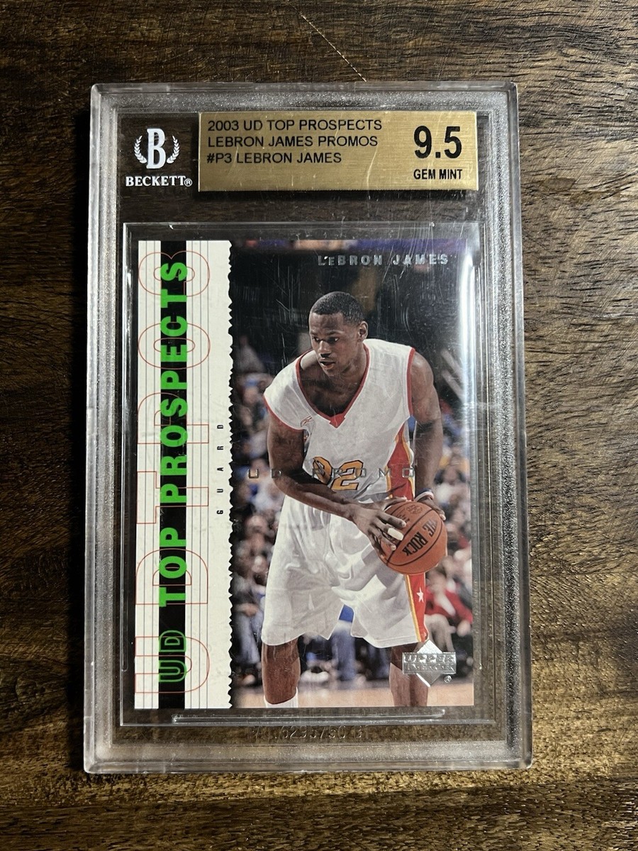 2003 Upper Deck Top Prospects Lebron James Rookie #P3 Promo BGS