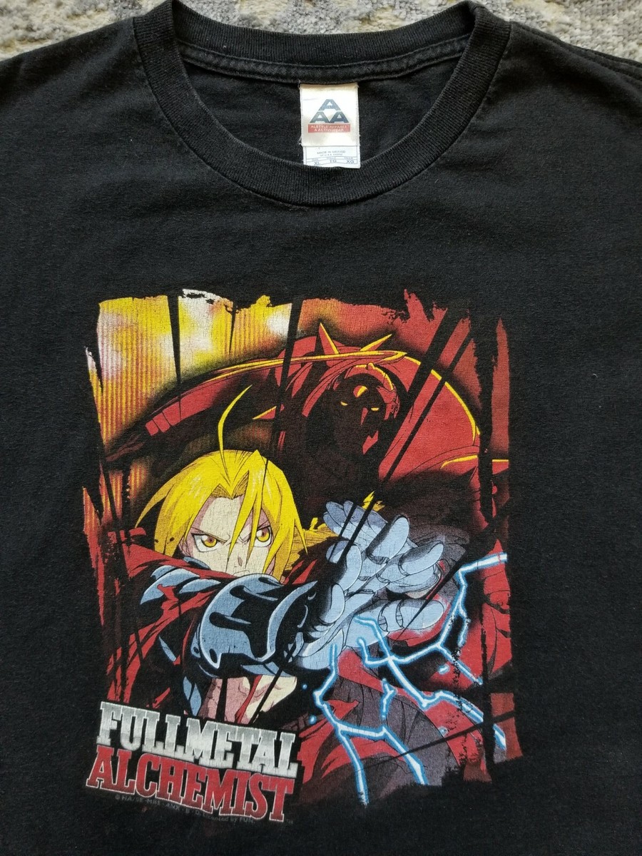 Vintage Fullmetal Alchemist T Shirt Mens XL Manga Anime Cartoon