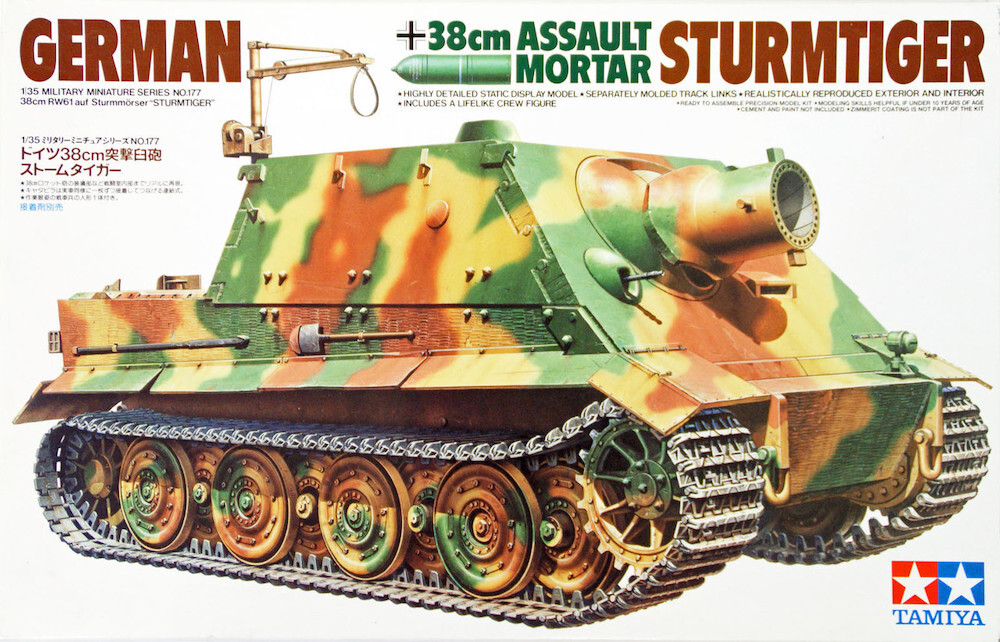 TAMIYA 35177 German 38cm ""Sturmtiger"" 1:35 Military Model Kit - Image 4