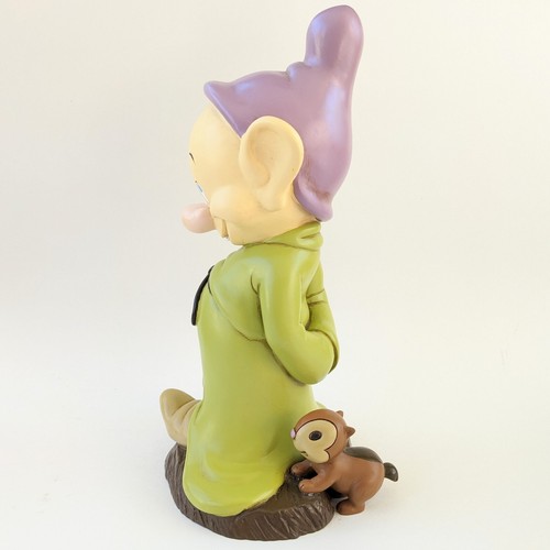 Dopey Dwarf Garden Statue Resin Chipmunk Disney Shopping Snow White 12.