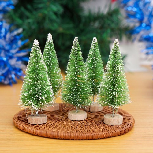 Christmas Decor Artificial Plants Xmas Tree Decoration Small Pine Trees - Picture 10 of 15