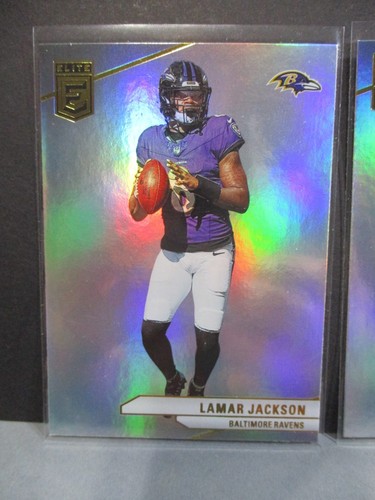 2024 Donruss Elite Base Cards #75 Jackson & #88 Flowers - Baltimore Ravens (2) - Picture 2 of 4