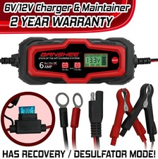 6a Smart Car Battery Charger 6v And 12v Automotive Charger Maintainer Trickle 6a Smart Car Battery Charger 6v And 12v Automotive Charger Maintainer Trickle