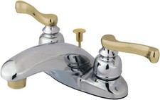 Kingston Brass KB8624FL Royale 4" Centerset Bathroom Faucet, Polished Chrome