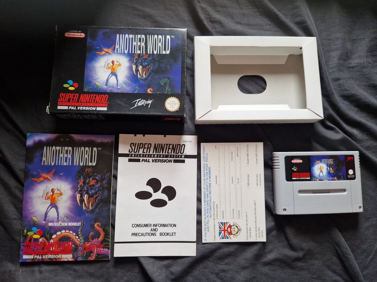 ANOTHER WORLD Super Nintendo SNES Game