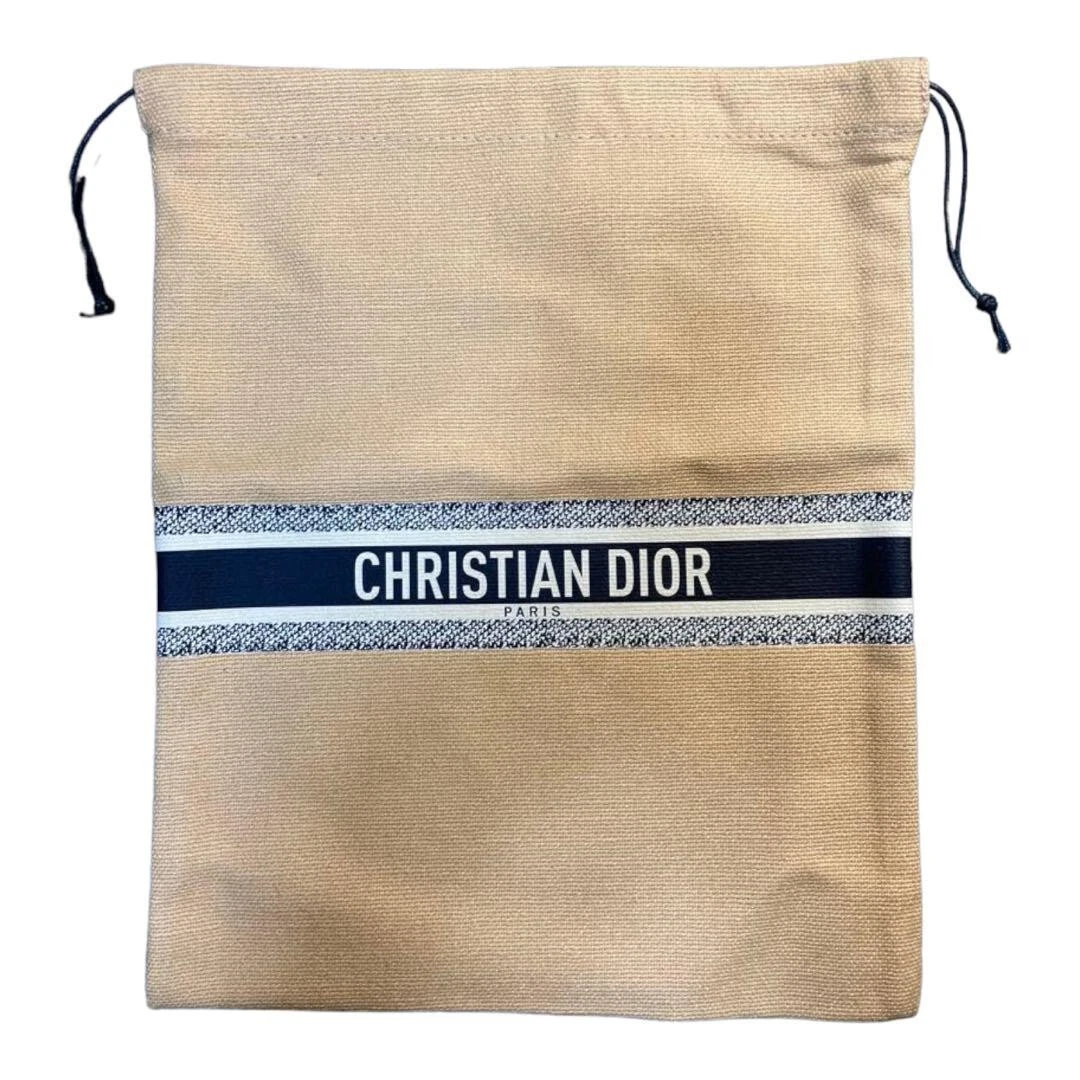 Pochette cordon de serrage Christian Dio Dioliviera nouveauté beige édition limitée 2022 neuve