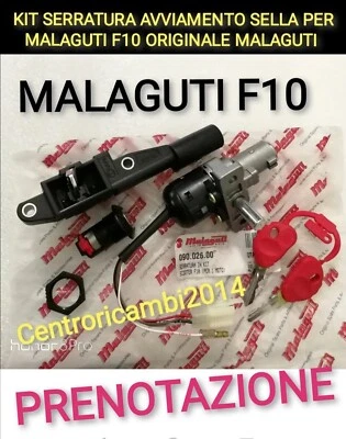 MALAGUTI F10 ORIGINALE KIT SERRATURE QUADRO AVVIAMENTO MALAGUTI F10 Completo di tutto 0902600 ORIGINALE