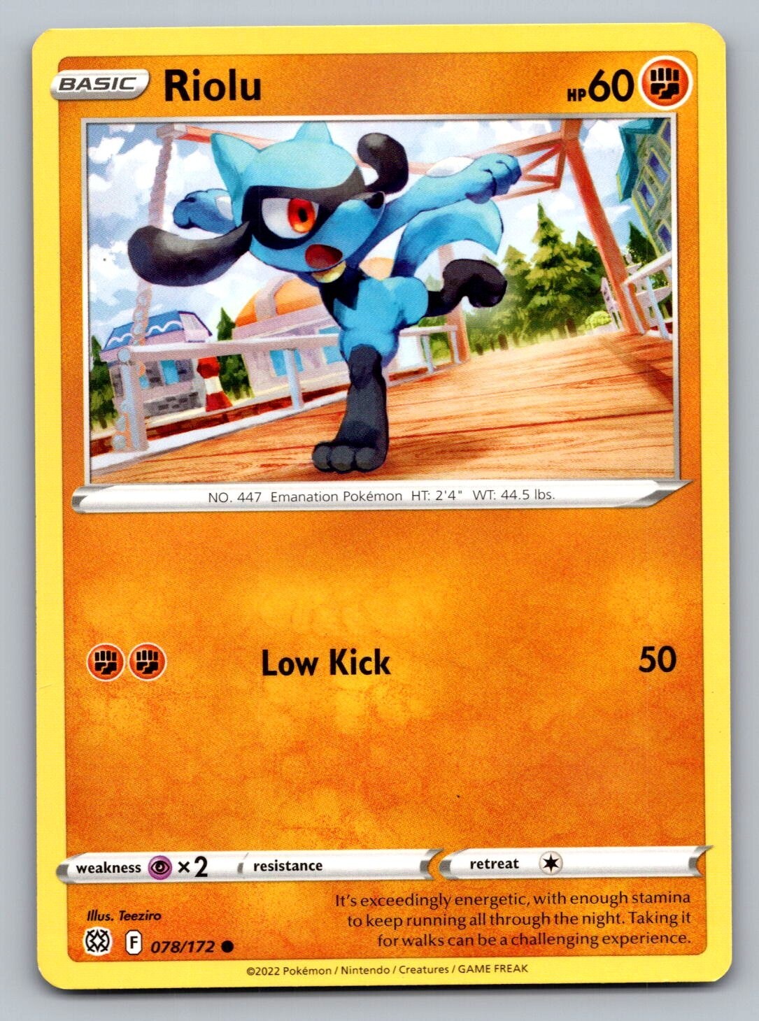 Pokemon TCG Brilliant Stars Riolu #78