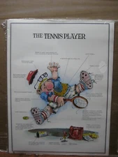 The tennis player Garry Patterson 1980 Vintage Poster print Inv#G6234