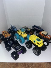 Hot Wheels Monster Jam Truck lot of 9 1:64 Diecast Troll SpongeBob Shark