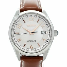 5wwm0027 SEIKO Brightz Classic 6R15 03A0 Silver Dial Used Wristwatch Men s