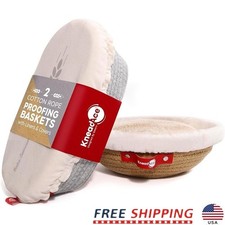 Sourdough Proofing Basket Set W/ Liner Cover Baking Easy Clean Storage New