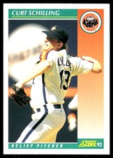 Curt Schilling 1992 Score #671 Astros MLB READ FREE SHIPPING AutographDen