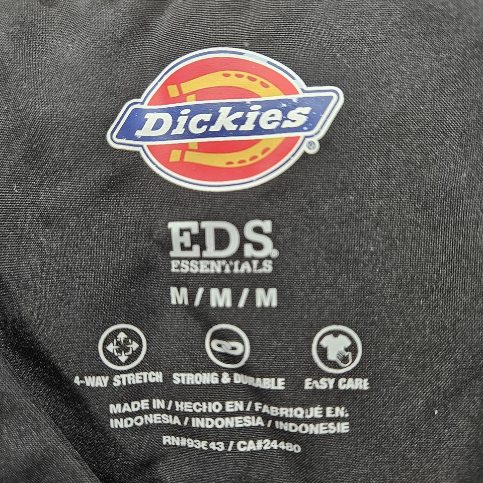 Blusa Médica Dickies EDS Essentials Mujer Talla Mediana Negra Manga Corta Foto 3 de 4