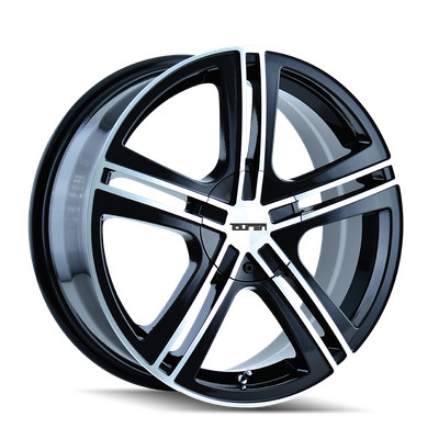TOUREN TR62 3262 GLOSS BLACK MACHINED 18X7.5 5-112/5-120 40MM 72.62MM